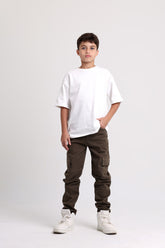 Cargo Gabardine Olive Green Pants